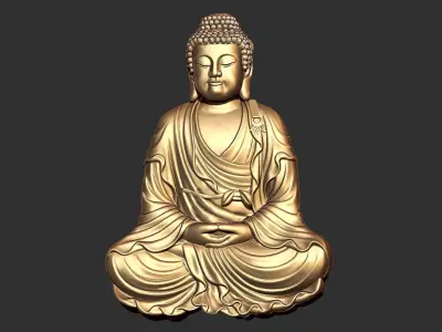Buddha wall decor  3D print model