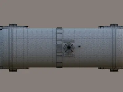Tank wagon PBR 3D model