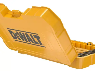 DeWalt Impact Drill and Bit Set Low-poly 3D model