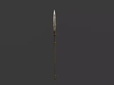 Spear 02 Low-poly 3D model
