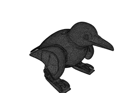 Robotic Penguin SciFi Animal Model 3D model