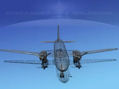 Convair C-131 Israeli ADF 3D model