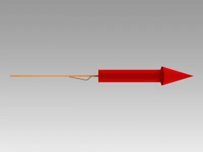 Firework Rocket 3D model buy