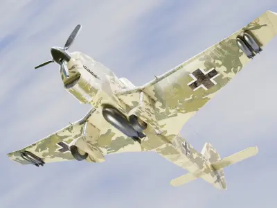 Junkers Ju-87 Stuka Low-poly 3D model