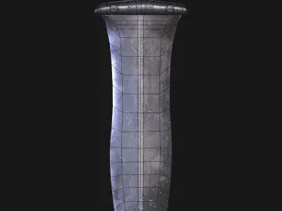 The Roman dagger Pugio Mortuum Low-poly 3D model