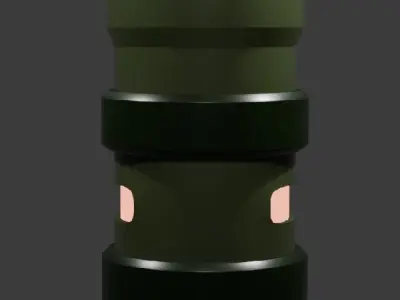 lowpoly hand grenade 3D model