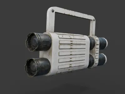 Multi Frequency Spotlight Glow Rod Low-poly 3D model