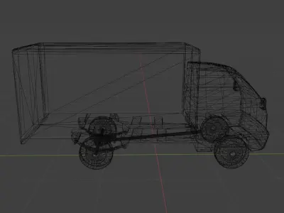 Hafei Ruiyi Box Truck Free low-poly 3D model