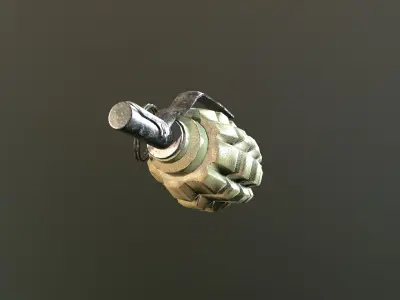F1 Grenade Low-poly 3D model