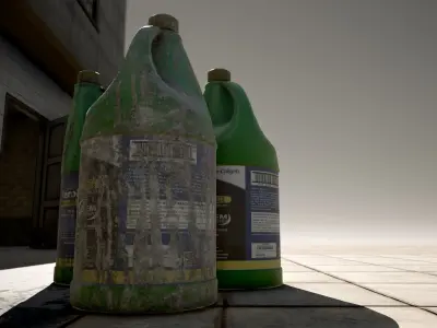Plastic Bottle - Game Ready  Low-poly 3D model