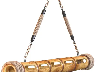 Bamboo chandelier 3D model