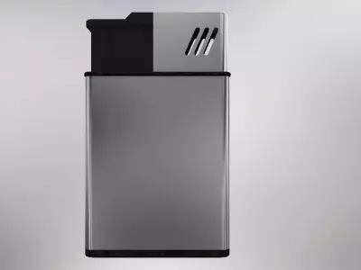 Lighter stainless steel cigarette 3D model
