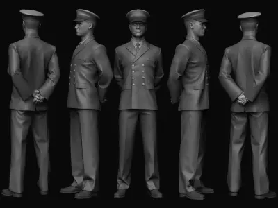 NAVAL OFFICER 3D print model