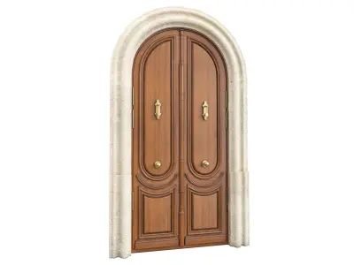  Entrance classic door 129 3D model