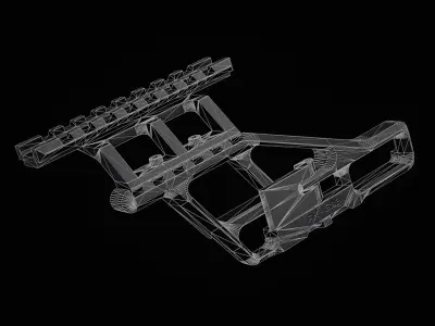 AK - Mount - Rs Low-poly 3D model
