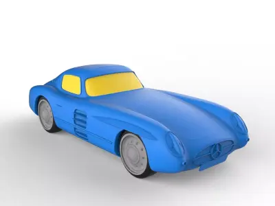 Mercedes-Benz 1958 Classic Car 3D print model