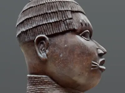 Ivbioto-trophy head I Low-poly 3D model