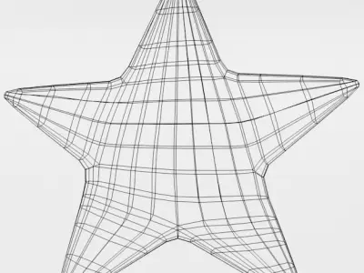 Starfish Low-poly 3D model shop