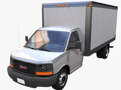 Industrial vans 3D Model Pack