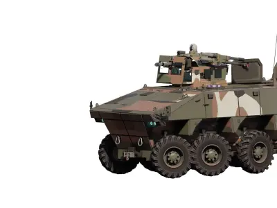 Battle support vehicle 3D model