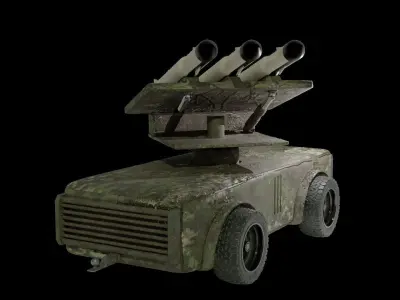 ROCKET LAUNCHER 3D model by Luigi21hh