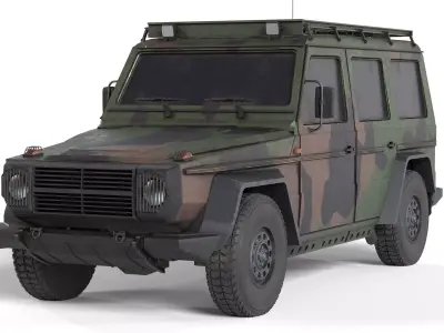 Wolf SSA Armored Vehicle Low-poly 3D model