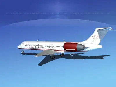 Boeing 717-200 Cannon Charter 3D model