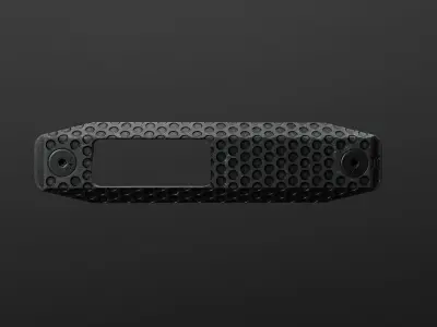 Railscales XOS MLOK Grip Panels Low-poly 3D model