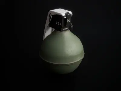 3D Model of a Military Grenade Low-poly 3D model
