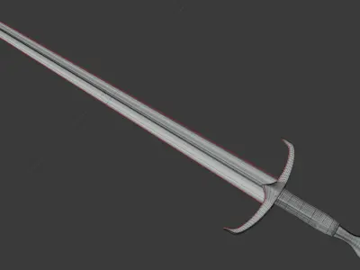 Knight Sword Free 3D model