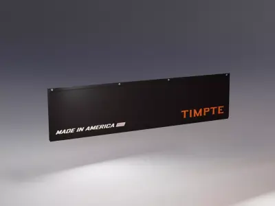 Timpte-Style Full Width Mudflap Low-poly 3D model