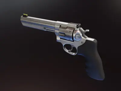 Ruger GP100 Pack Low-poly 3D model