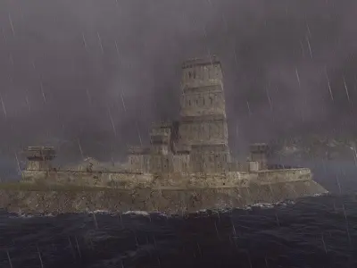 Medieval Castle 3D model 2