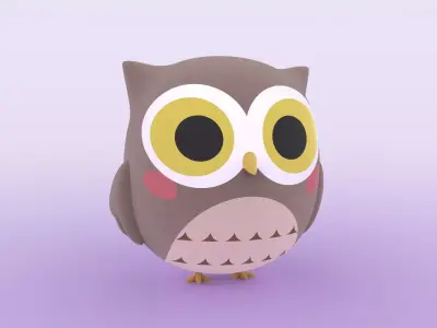 Cute Owl Free 3D print model