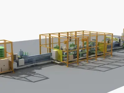 Industrial Equipment 30 - Semi Automated Welding Production  3D model