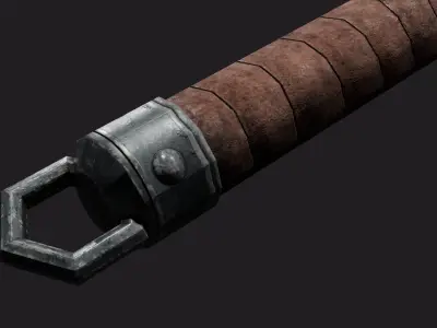 Battle Axe- PBR Game Ready model Low-poly 3D model