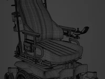 Electronic Wheelchair 3D model