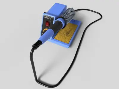 Velleman solder station Low-poly 3D model