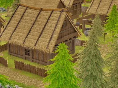 Village Of Standing Stones 3D model