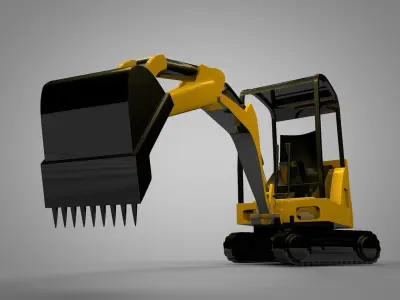 Mechanical Digger 3D model