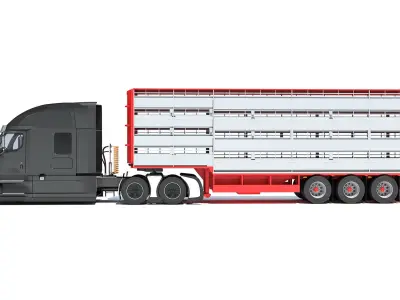 Animal Transporter Truck 3D model