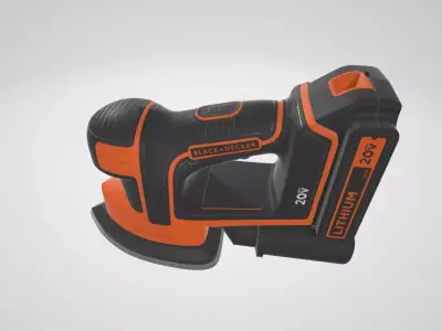 BLACK DECKER 20V MAX Sheet Sander Low-poly 3D model