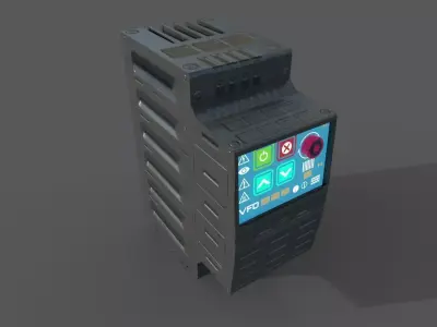 VFD model computer tower Low-poly 3D model