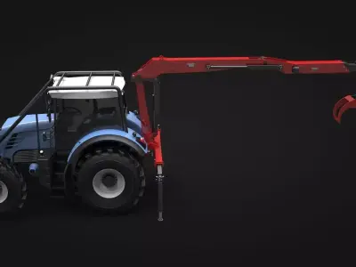 Forestry Tractor 3D model