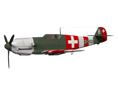 Messerschmitt Bf 109 E3 3D model