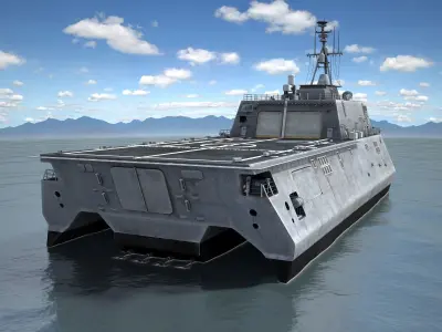 USS Independence LCS-2 ship 3D model