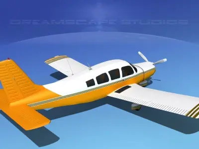 Piper Cherokee Six 260 V14 3D model