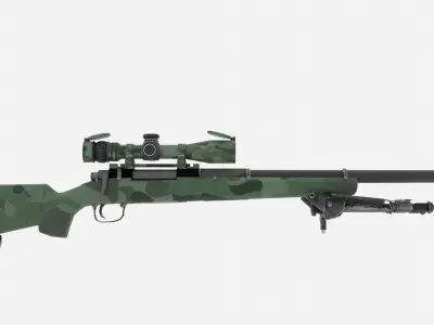 m24 sniper riffle Low-poly 3D model