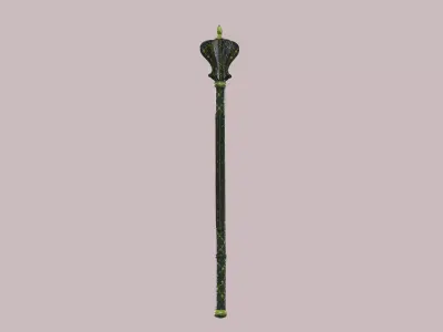 Ornate Fantasy Mace - Game-Ready PBR Melee Weapon Free low-poly 3D model