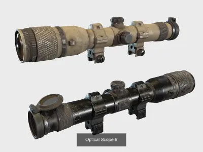 Optical Scope 2 3D Model Pack